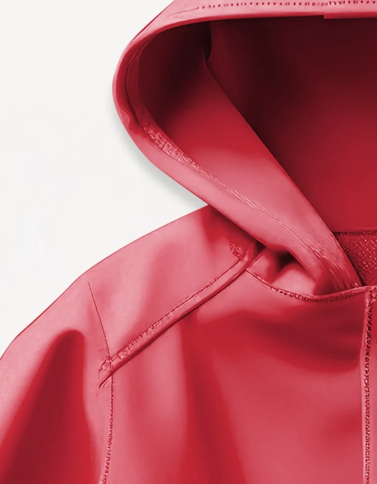 Red Jacket Normal Classic fit rain red jacket – SlowlyPlz